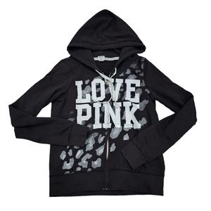 PINK Victoria secret women's size large full zip up hoodie